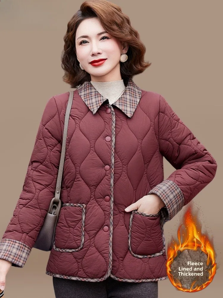 

Утепленная хлопковая куртка для женщин среднего и старшего возраста: модная зимняя одежда для мам