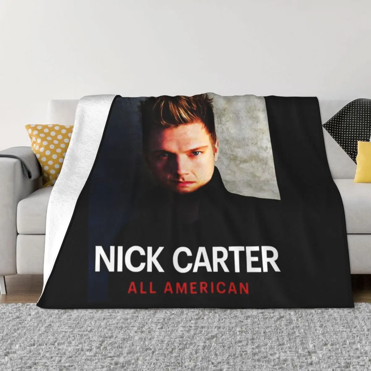 

Special Singer Man Country Nick Carter Redeki Trending Seller Throw Blanket cosplay anime Flannel Fabric Fluffy Soft Blankets