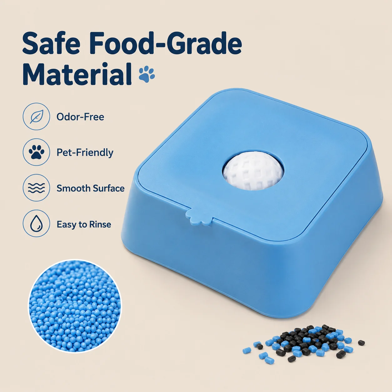 Dog Slow Feeder Puzzle Toy Interactive - 犬用インタラクティブなゆっくり食べさせるおもちゃ、ペット用おやつディスペンサー、不安を和らげるためのパズルボウル。