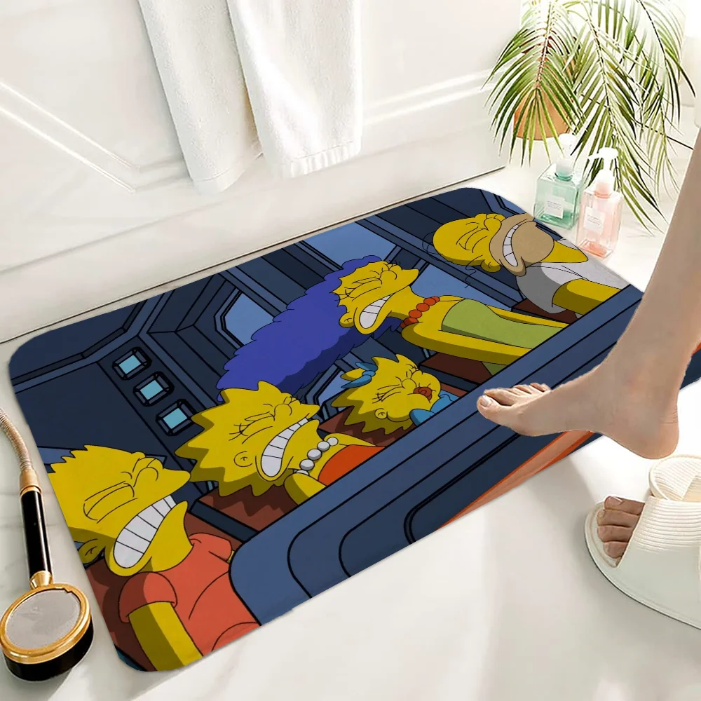 Bath Mat Rug Bathroom Foot Mat Non-slip Mat Small Floor Mats Door Mat The Simpsons Rugs Doormat Entrance Door Carpet for Kitchen