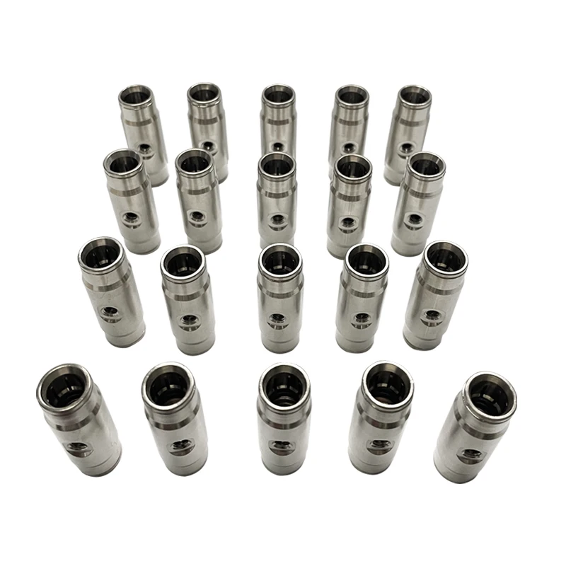 

20pcs 3/8" 9.52mm Interface Slip Lock Quick Connector Tee Elbow Straight Joint With Nozzles Seat Misting System Fittings