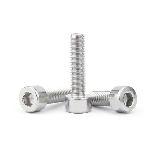 Imagen 2 del producto 3/50 Uds M1.6 M2 M2.5 M3 M3.5 M4 M5 M6 M8 GB70.1 304 hexágono de acero inoxidable cabeza de tapa lisa tornillo Allen L = 3 ~ 60mm