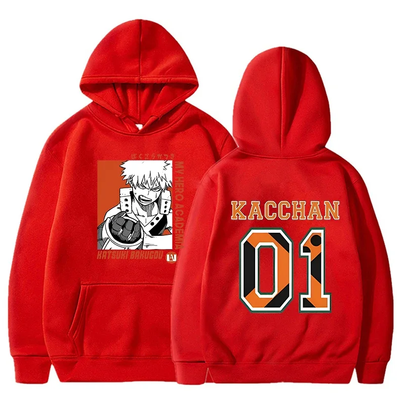 Hot Anime Bakugou Katsuki Printing Hoodies Loose Sweatshirt Women Men Harajuku Personality Long Sleeve Casual Tops