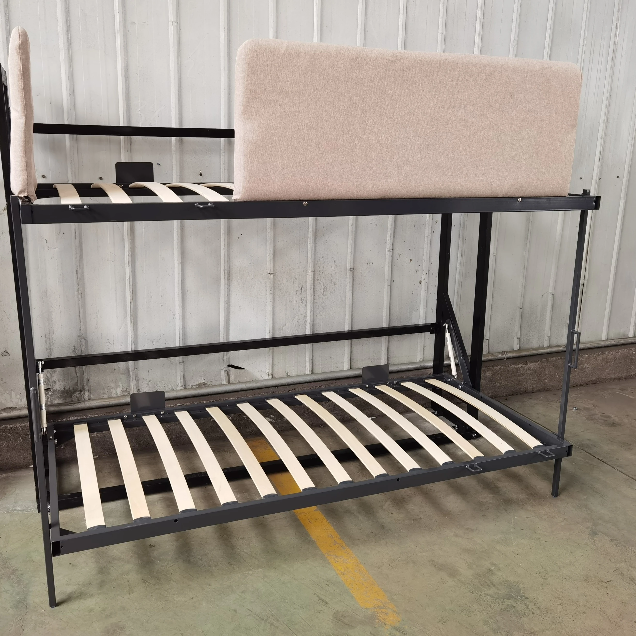 New Design Murphy Etagen Bett Gasfeder Mechanismus Kit Gas Kolben Hub System mit Lamellen Holz