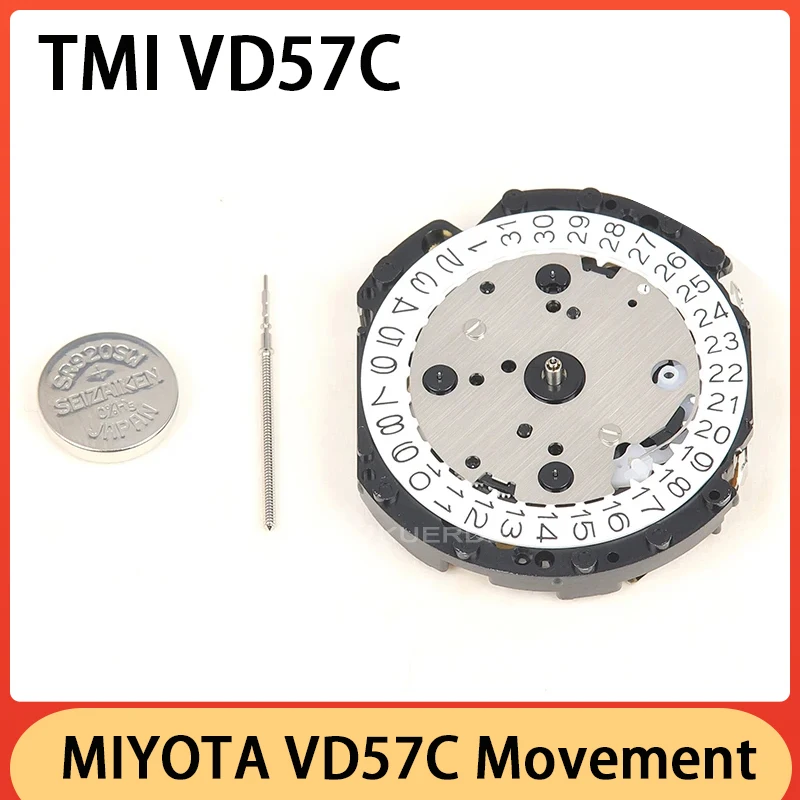 New Original Japan TMI VD57 Movement VD57C Quartz Movement 6 Hands 6/9/12 Small Seconds Watch Movement Accessories