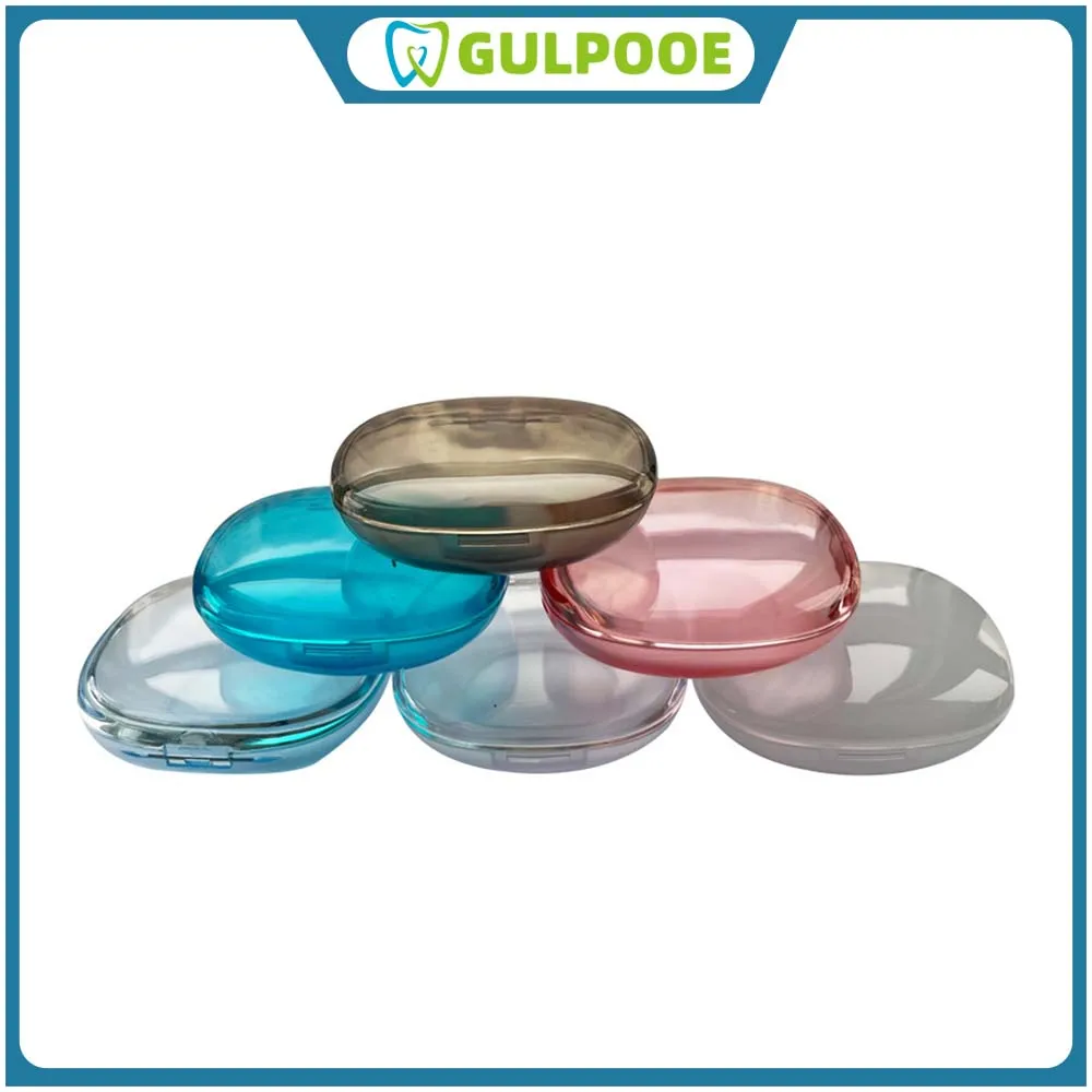 

GULPOOE 1Pcs Dental Retainer Box Orthodontic Case Invisible Braces Box Mouth Guard Denture Aligner Case Oral Hygiene Organizer