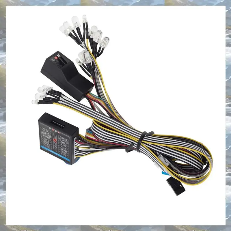 T82C Hot Sale-2X مجموعة نظام الإضاءة محاكاة التحكم ضوء الفرامل ضوء RC مجموعة إضاءة السيارة لنموذج 1/10 1/8