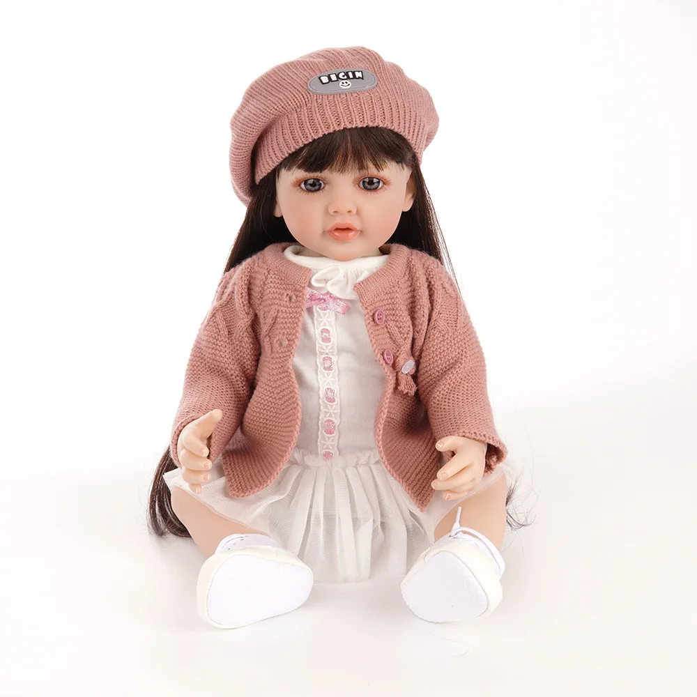

Vivid Rebirth Doll Realistic All Silicone 50cm Newborn Girl Doll Princess Preschool Toy Gift Birthday Gift Valentine's Day Gift