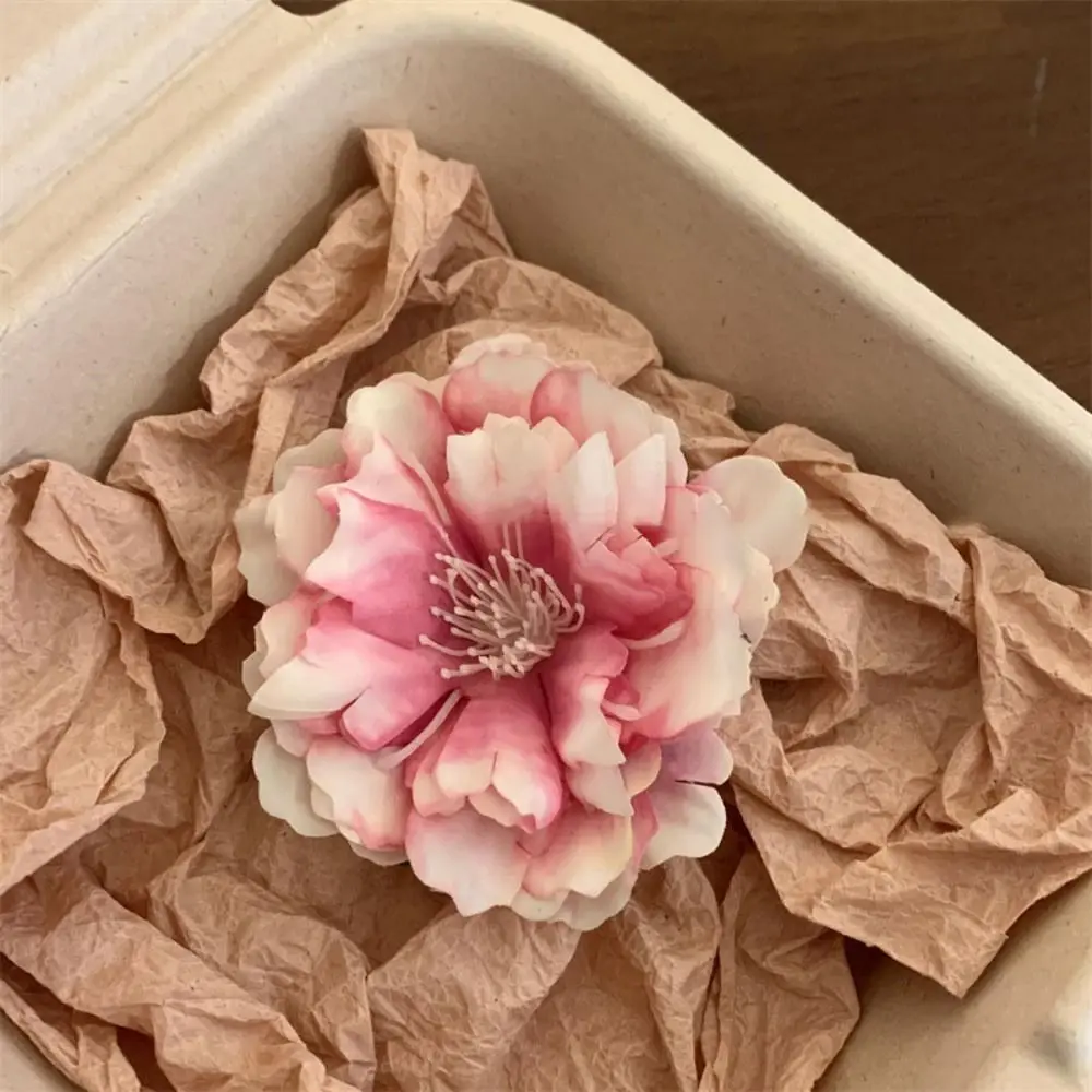 Hair Accessories Headwear Flower Hair Clips French Style Peony Hair Barrettes Hairstyle Hair Clip Sand