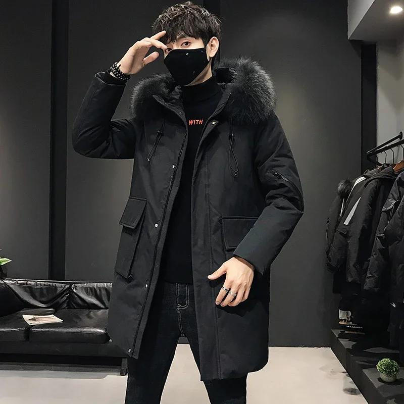

Мужские осенние парки с капюшоном, повседневная брендовая ветрозащитная верхняя одежда, шапка, парки, мужская куртка, водонепроницаемые парки, длинная куртка, новые зимние пальто