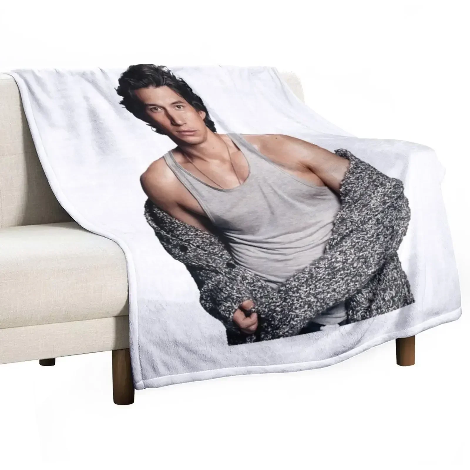 Adam Driver Throw Blanket Soft Big Beautifuls warm for winter Tourist Blankets