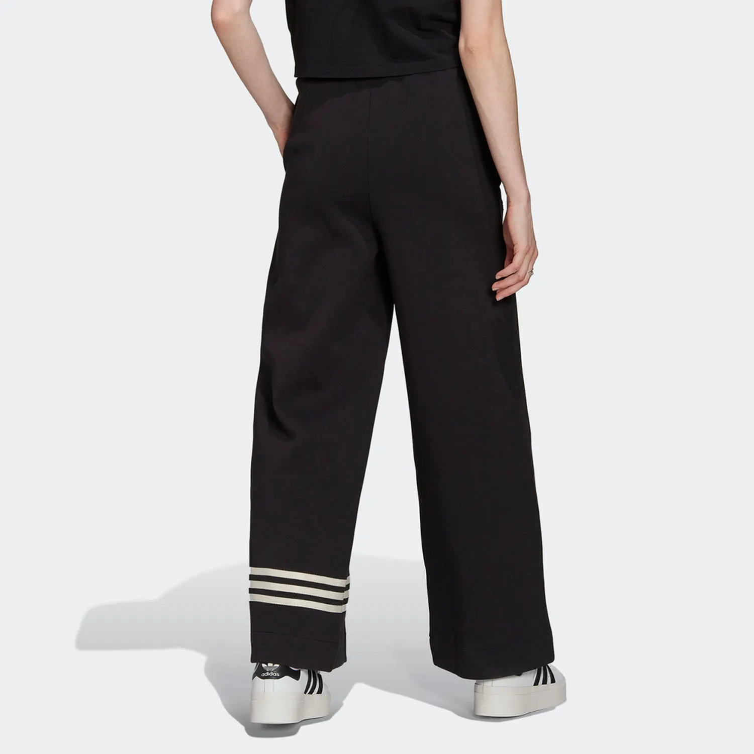 Adidas genuine clover sport women's knitted loose wide leg pants HM1746