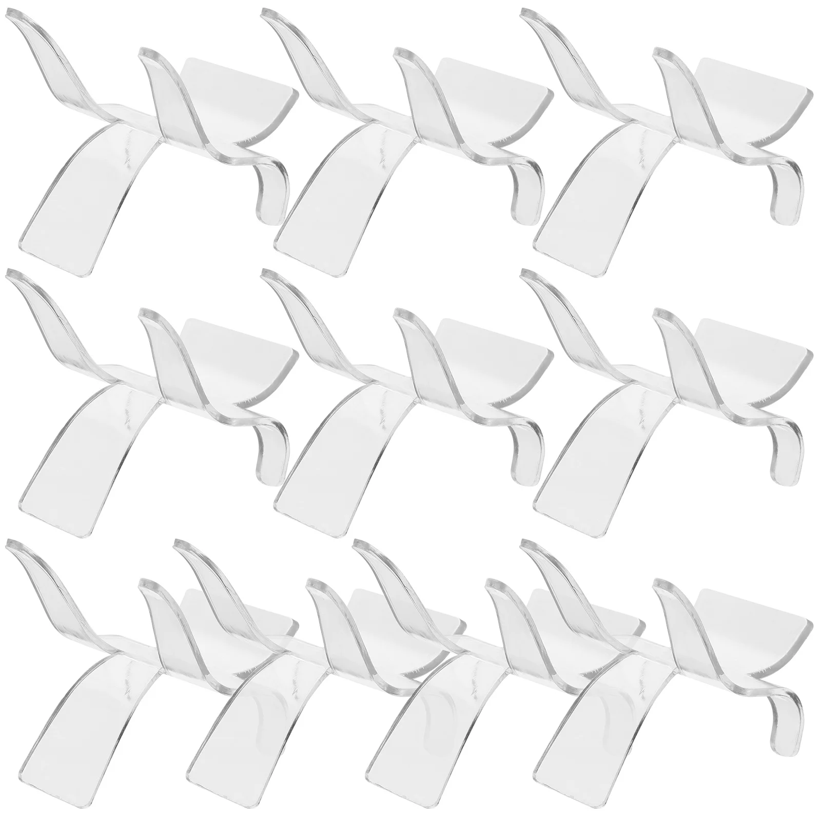 

10pcs Acrylic Stands For Collectibles Clear Specimens Stones Easel Rack Showcase Stand Home Decor Rock Display
