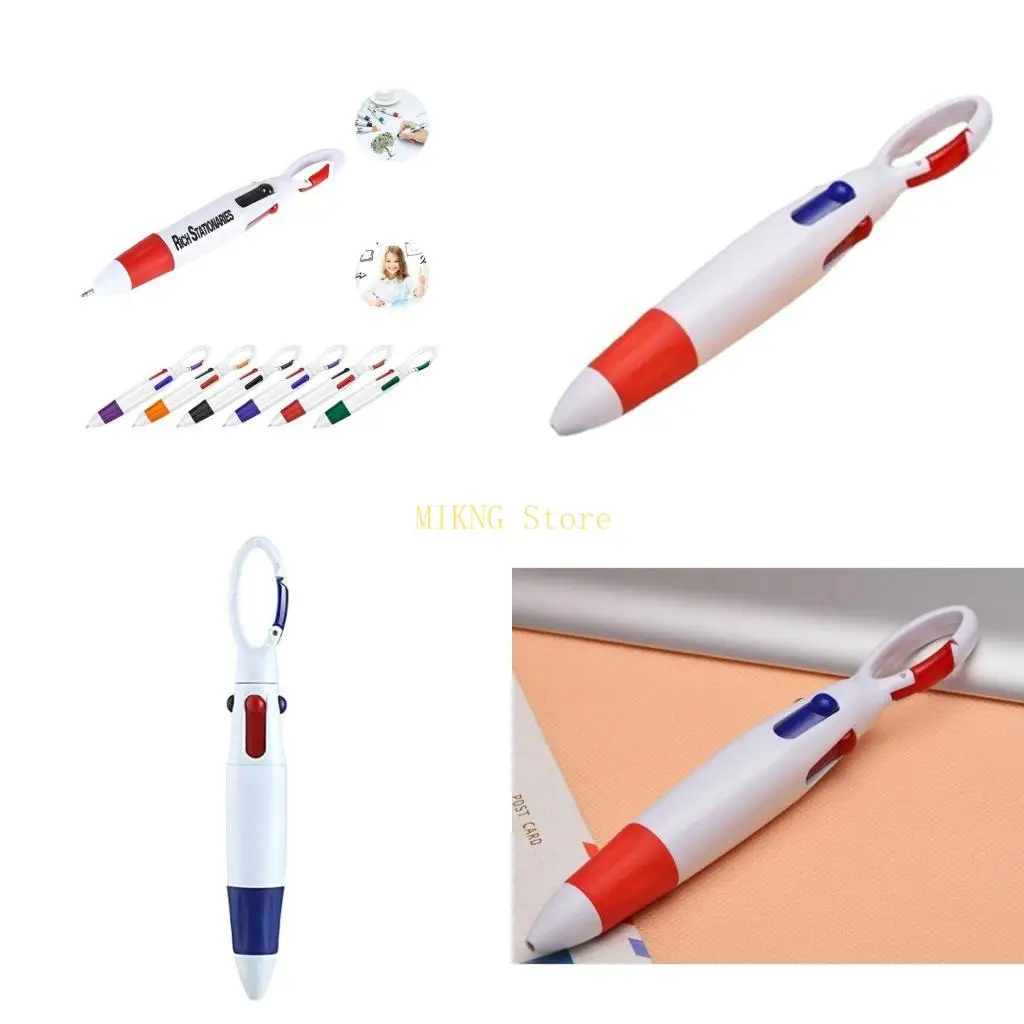 

6шт 4-в-1 шариковая ручка с несколькими цветами чернил, выдвижные шариковые ручки, лучшая распродажа