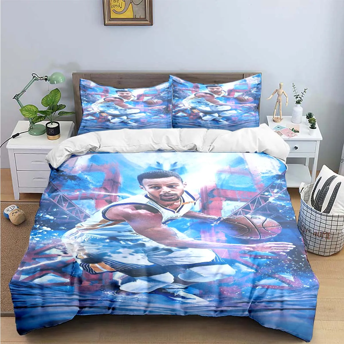 Fashion Basketball Star S-Stephen C-Curry  Print Bedding Sets Bed Supplies Set Duvet Cover Bed Comforter Set Bedding Set Gift