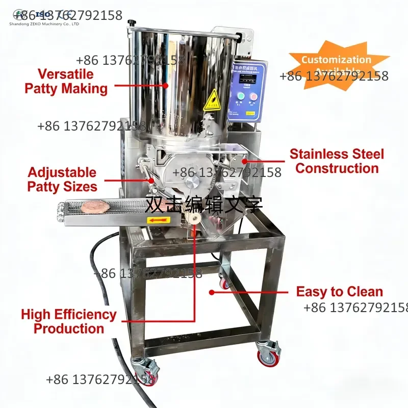 【2026】 Precision Meat Patty Forming Machine Uniform Weight Burger Maker Food Grade Stainless Steel High Efficiency CE ISO