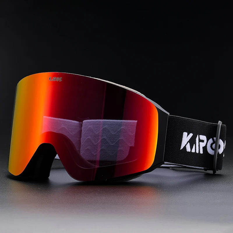Karos Double Layer Anti-Fog Skiing Goggles Men Women Flip-Top UV400 Protection Snow Snowboard Sports Glasses Best New Year Gift