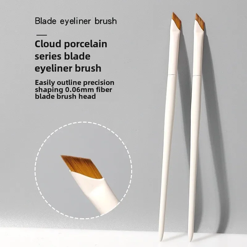 1/2/3 szt. Ulepszony Pędzel do Eyelinerów z Ostrzem, Ultracienki, Cienki, Kątowy, Płaski Pędzel do Brwi, Pędzle do Makijażu Pod Oczy, Pędzle do Precyzyjnych Detali