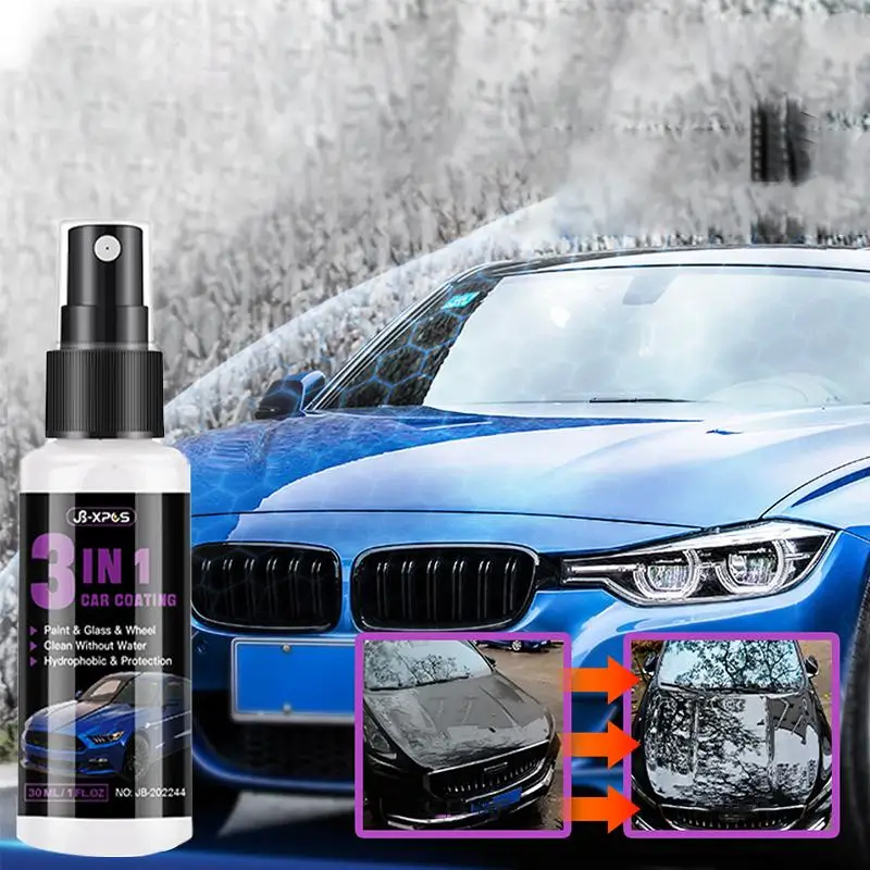 

1pc 3 In 1 Ceramic Coating For Cars Spray HydroSlick Intense Gloss Shine Sio2 For Paint&Glass&Tires&Wheels Anti Rain Car Care Wa