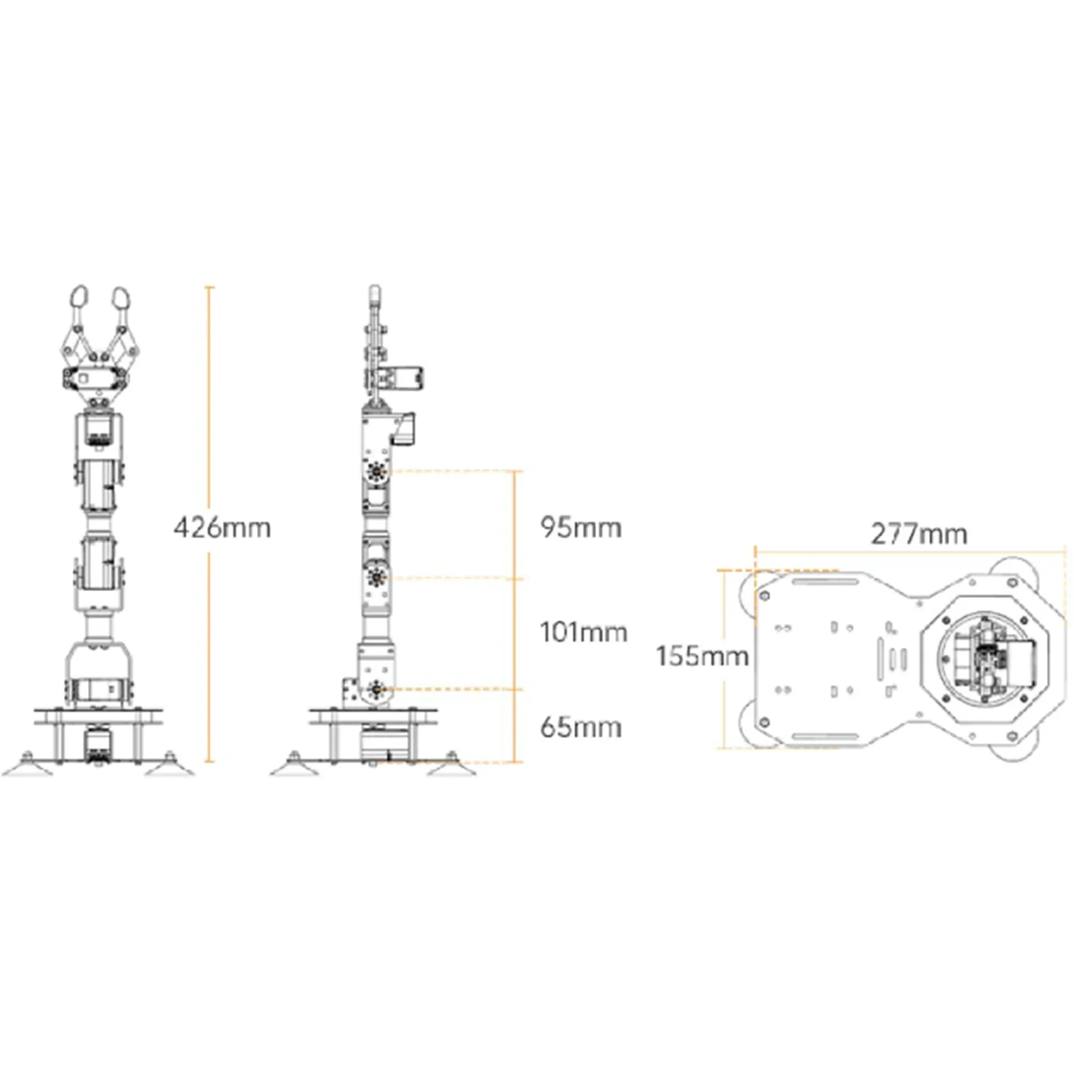 xArm 2.0: Hiwonder New Intelligent Robotic Arm Support Scratch & Python Assemble Programmable Robotic Kit