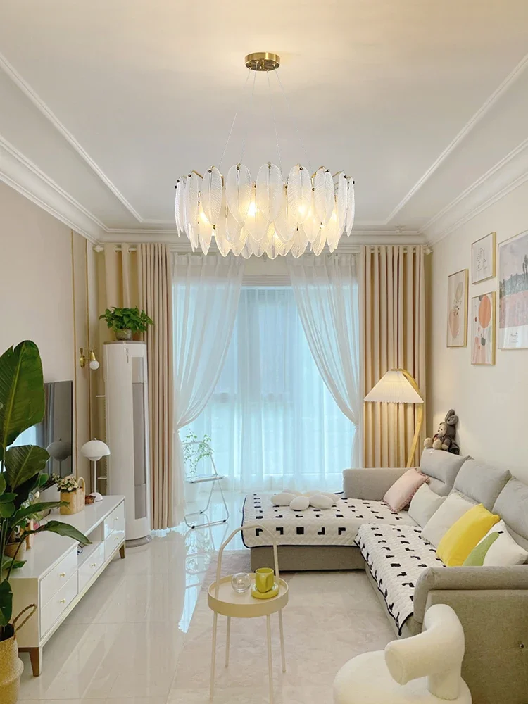 Modern and Elegant Large Crystal Pendant Light for Living Room