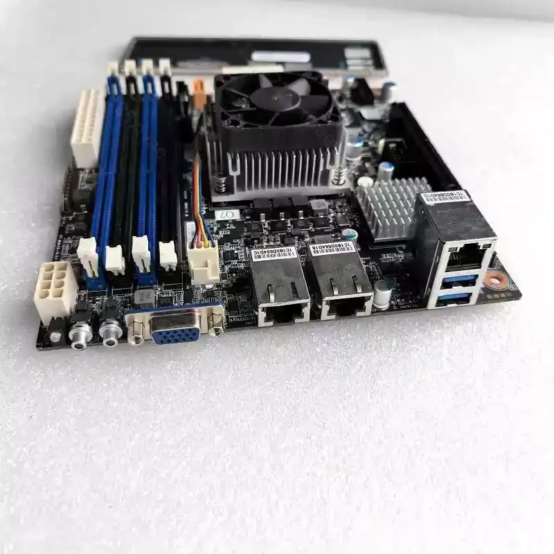 Mini‑ITX NAS Server Motherboard Xeon D‑1521 2x RJ45 10G LAN DDR4 ECC RAM PCIe X16 Slot Server‑Hardware‑Spare‑Hardware