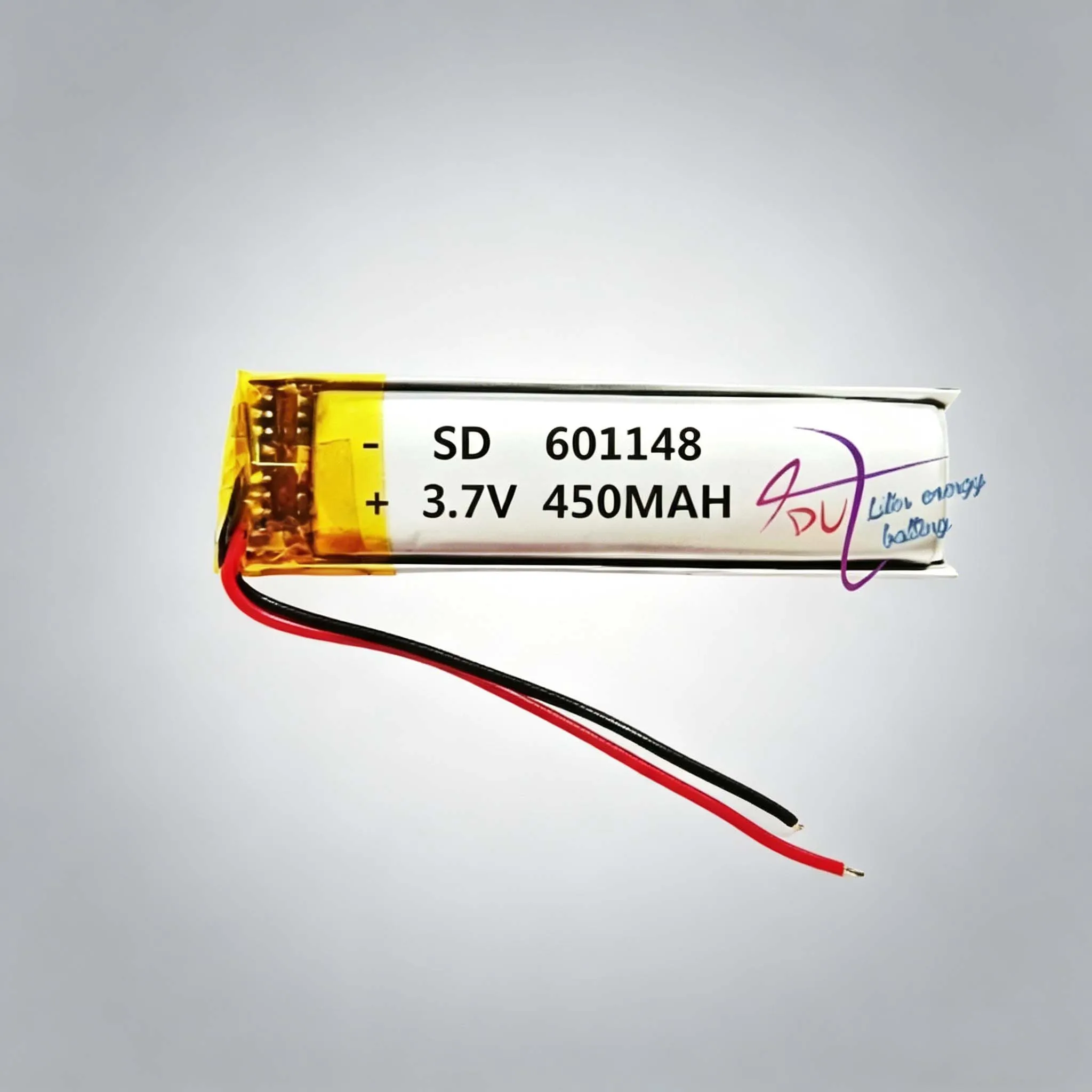 High quality 601148 3.7V 450MAH with protection board,601248 used for bluetooth MP3,MP4,MP5 GPS DVD lithium battery 601250