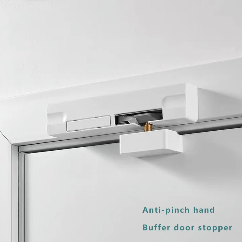 1pc Door Buffer Damper Hydraulic Door Closer Wooden Door External  Opening Household Silent Automatic Closing Anti-pinching