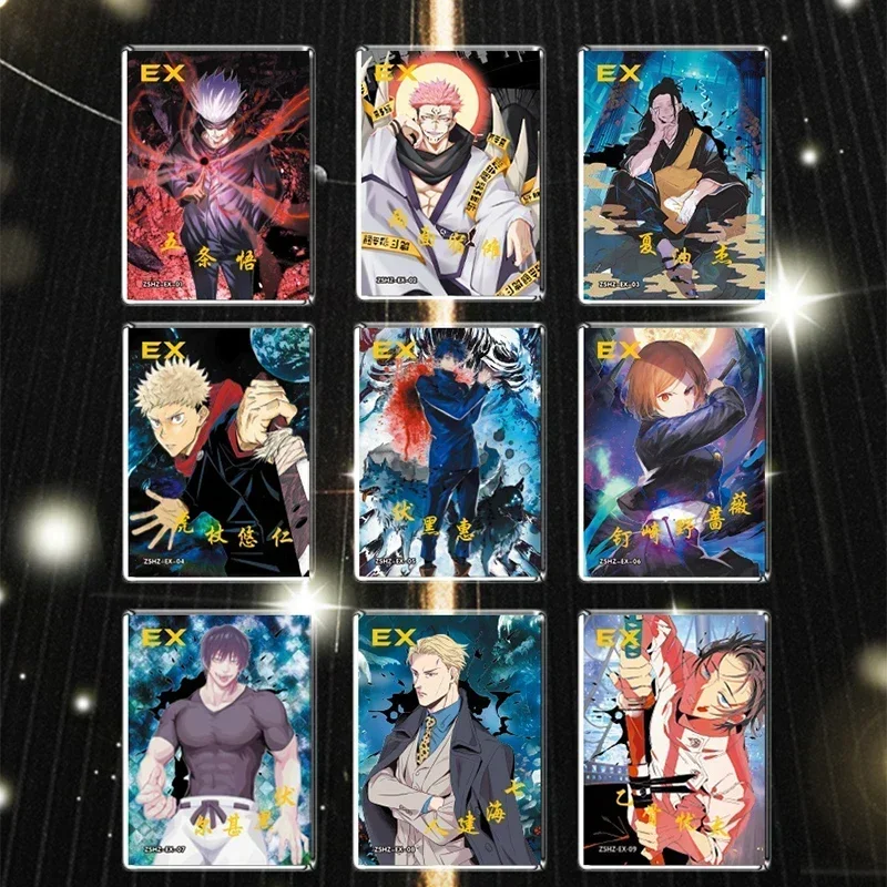 Jujutsu Kaisen Card Rare Gold Cards Anime Character Gojo Satoru Fushiguro Megumi Itadori Yuji Warlock Collection Card Toy Gift