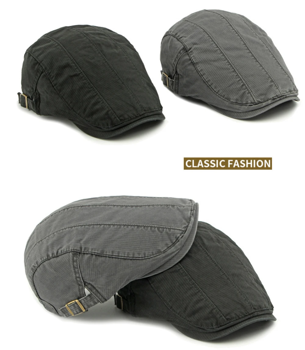 HT4771 Baskenmützen Frühling Sommer Sonnenhut Herren Damen Kappe Vintage Künstler Maler Baskenmütze Männlich Weiblich Ivy Flachmütze Verstellbare Baskenmütze – Detail 4
