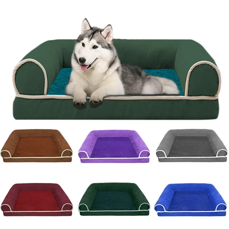 2024 Cat Soft Cat Bed Luxurious Sofa Washable Comfortable and Warm Plush Small and Medium-sized Cat and Dog Litter Pet Supplies