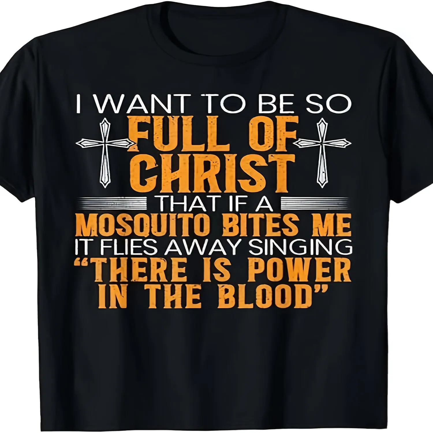 Funny Christian Religious Servant Of God Faithful Tees Men's Soft Breathable Cotton Shirt - Black Crew Neck Casual Wear, Humor Clothing, Personality T-shirt, Comfortable Material, Short Sleeve T Unisex T Shirt Gift For Her