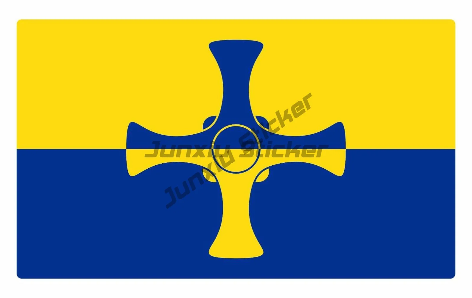 

DURHAM EMBLEM FLAG VINYL STICKERS CAR VAN TRUCK TAXI LORRY