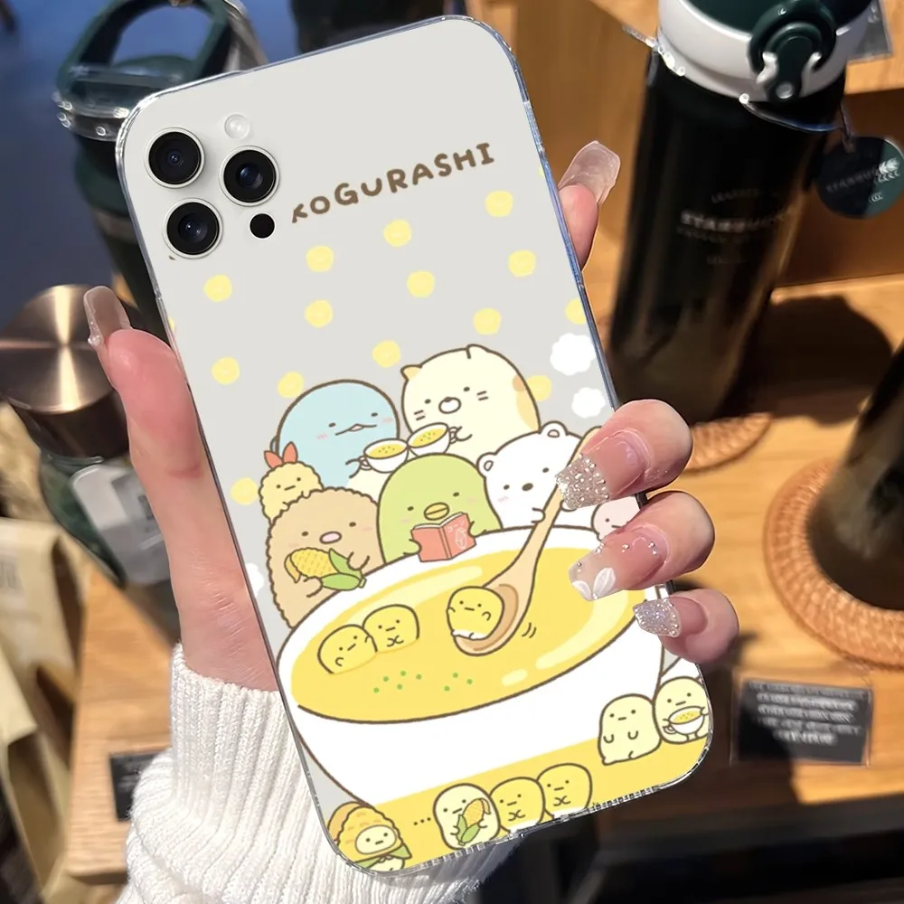 Casing ponsel s-sumikko g-gurashi, casing pelindung ponsel ULTRA transparan untuk Samsung Galaxy S20 S22 S23 A71 FE Lite Plus S21