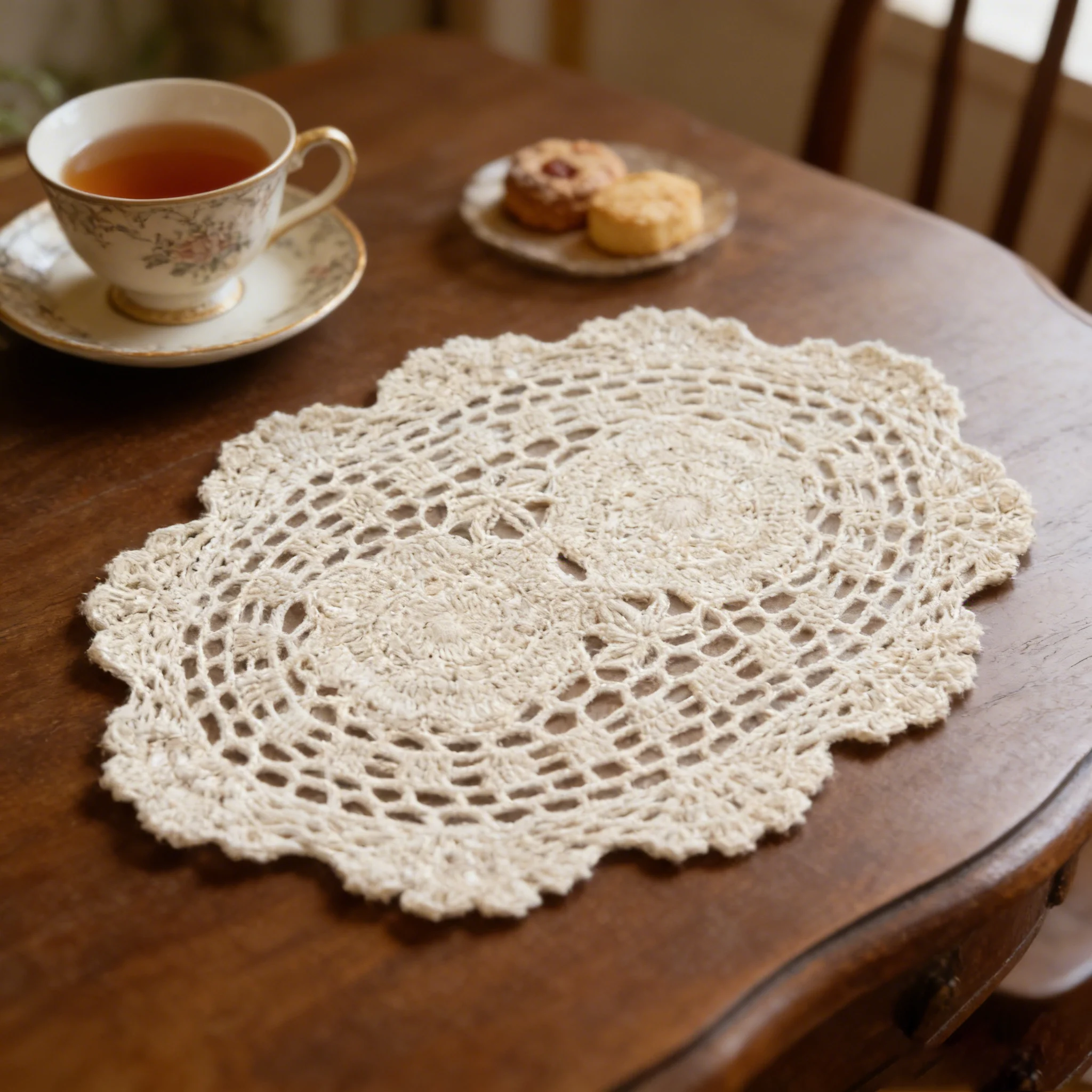 Hand-Crocheted Cotton Placemats: Stylish, Reusable And Clean  Crochet Placemet Handmade Tablecloth Handmade Wedding Event Decor