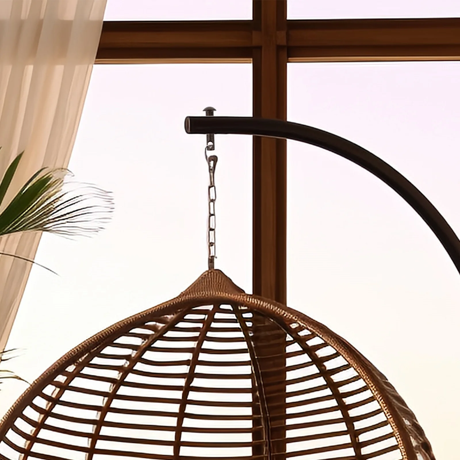 

Hammock Chair Hanging Kit Metal Swing Plug Pin Outdoor Porch Hook with Sand Bag and Rings for Patio Balcony Garden Use