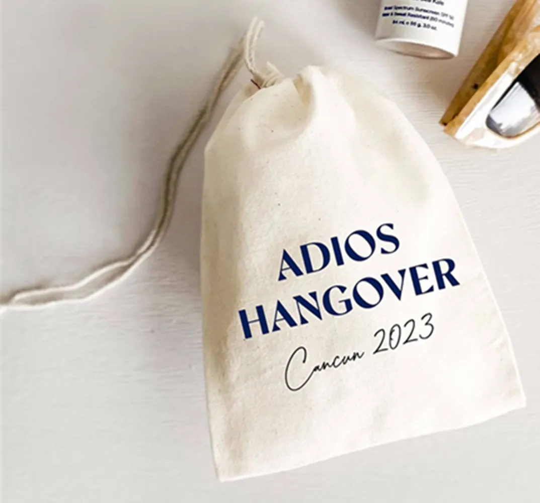 

20pcs Adios Hangover Bachelorette Party Hangover Kit Bags -Hangover Recovery Kit Custom Gift Mexico Survival Kit Cabo