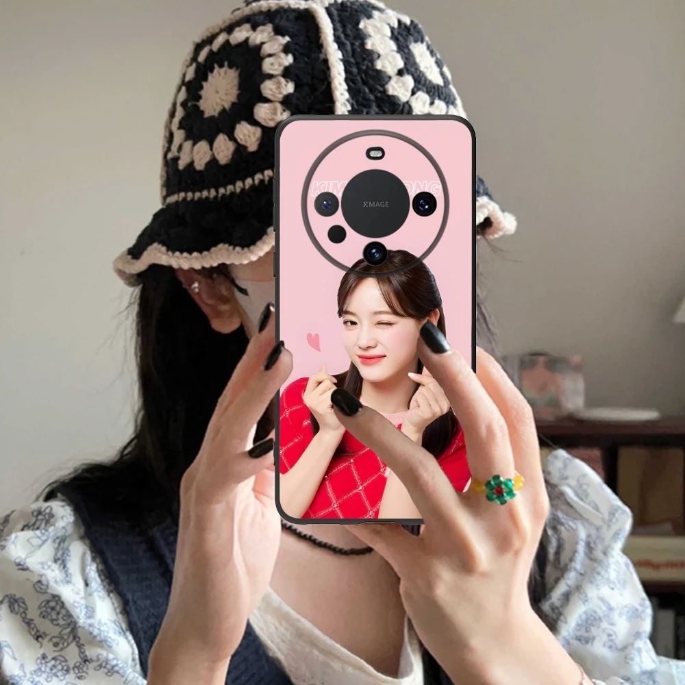 KPOP Kim SeJeong Mobile Cell Phone Case for Huawei Mate 60 50 40 30 20 10 Pro Plus Lite E 5G Black Soft Phone Cover Shell