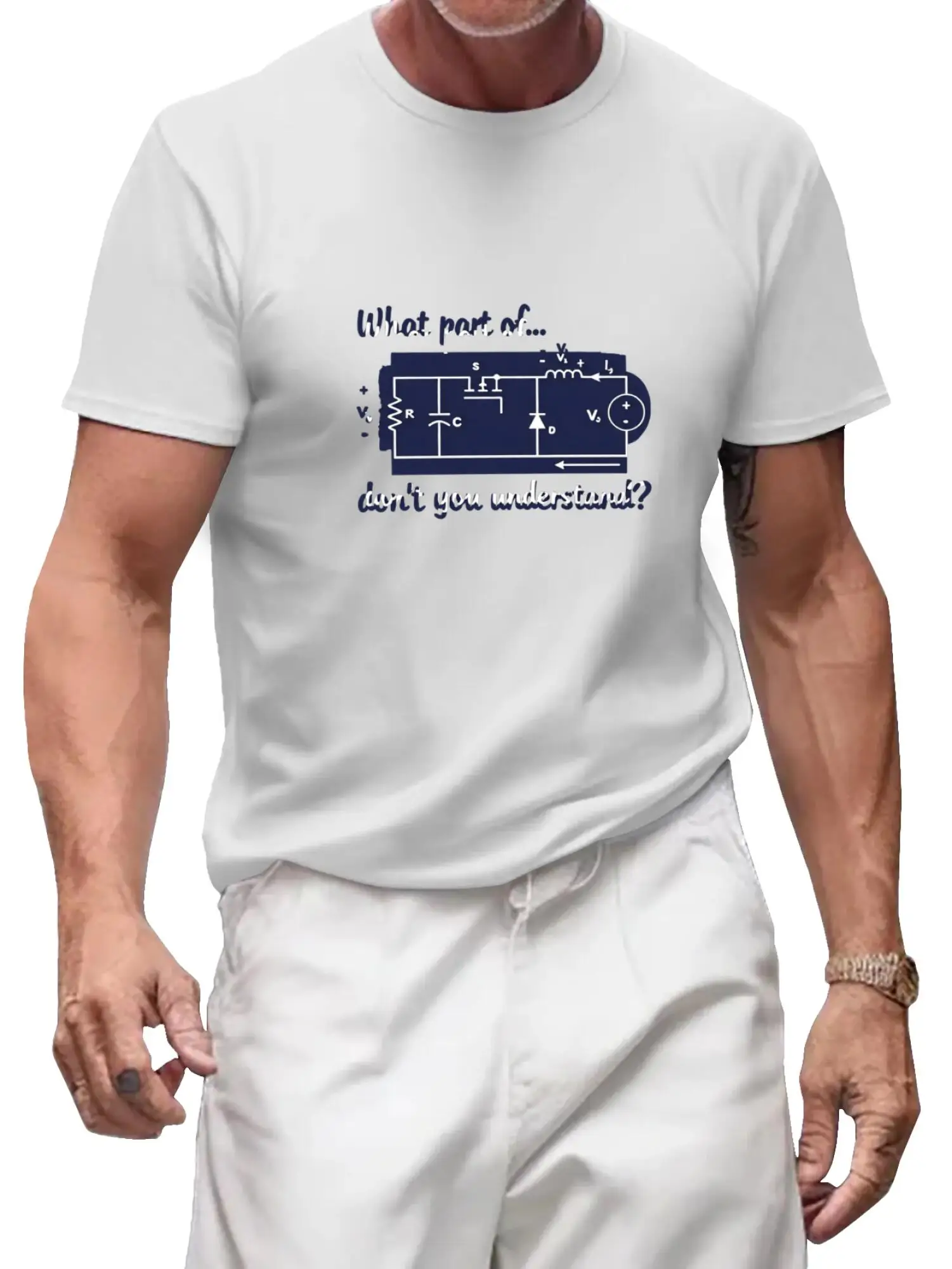 

Electrician Dad Shirt,Funny Electrical Engineer T-Shirt, Engineering Student,Circuit Board Shirt,Electric Technician Gift