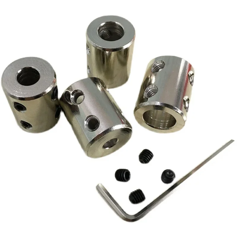 1PC 3/4/5/6/6.35/7/8/10/12m 45# Steel Rigid Shaft Coupling Coupler Transmission Connector Sleeve DIY Motor Parts