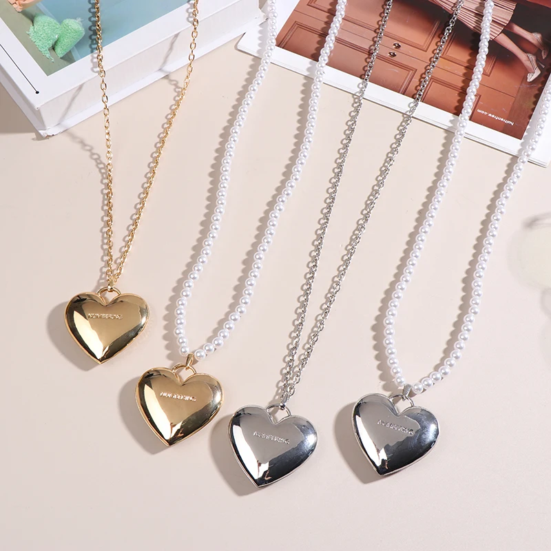 Fashion Jewelry Vintage Temperament Simulated Pearl Heart Body Chain For Women Party Gifts Delicate Design Accessories