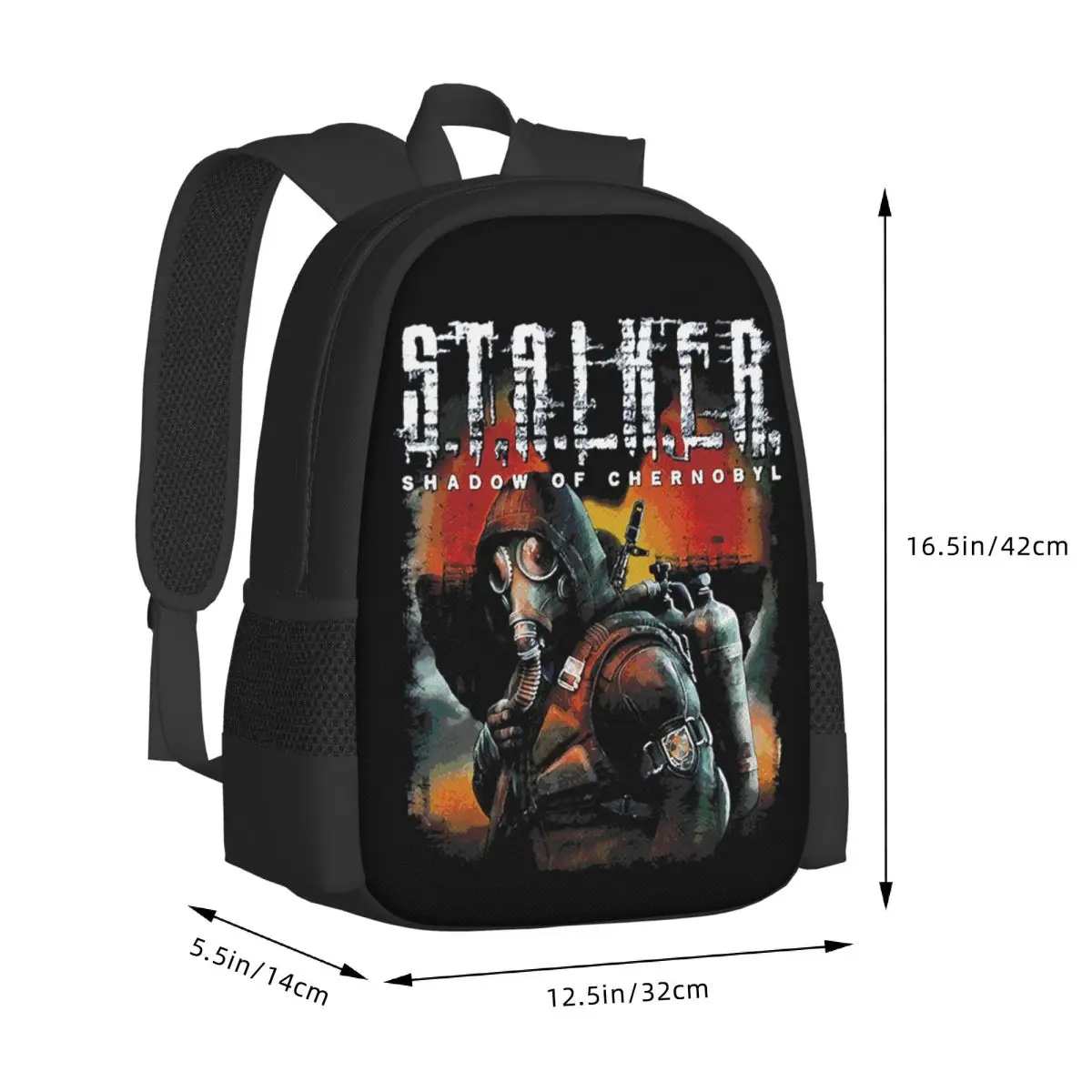 Stalker Shadow Of Chernobyl Student Backpack School Bag Hiking Travel Daypack for Men Women Fashion Bookbag Shoulder Bags