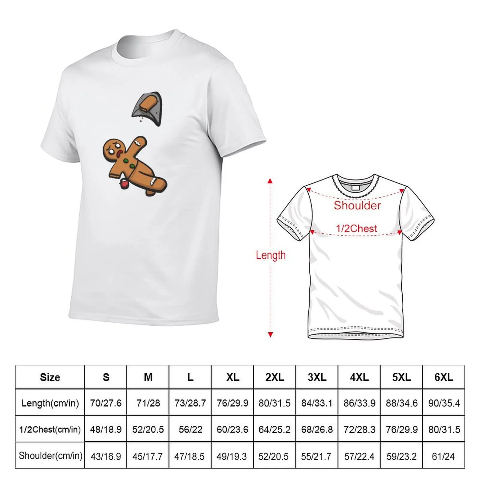 Gingerbread Man Bouldering T-Shirt Sports Casual Breathable Tee Shirt