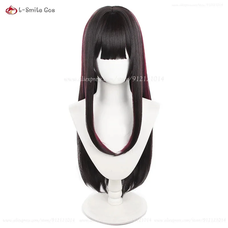 

Игра HSR Sparkle Косплей 80 см Длинные Коричневые Выделенные Прямые Термостойкие Синтетические Волосы Парики Для Хэллоуина + Кепка Для Парика