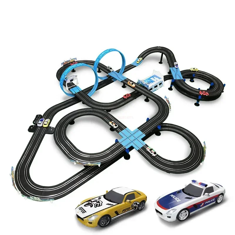 2023 Agm Sonic Children\'s Toys Electric Track Car Boy Remote Control Car Track Double Racing Toys Children\'s Birthday Gift