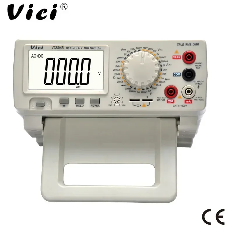 

Гибкий цифровой настольный мультиметр VC8145 VC8045 4 7/8 VICI DMM True RMS с автоматическим выбором диапазона, тестер, вольтметр