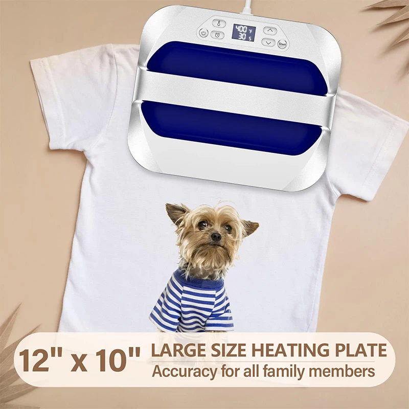 Portable Heat Transfer Press, Mini Heat Press, 25 X 30 CM Transfer Size, Ideal for DIY Crafts and Clothing Production 110V/220V
