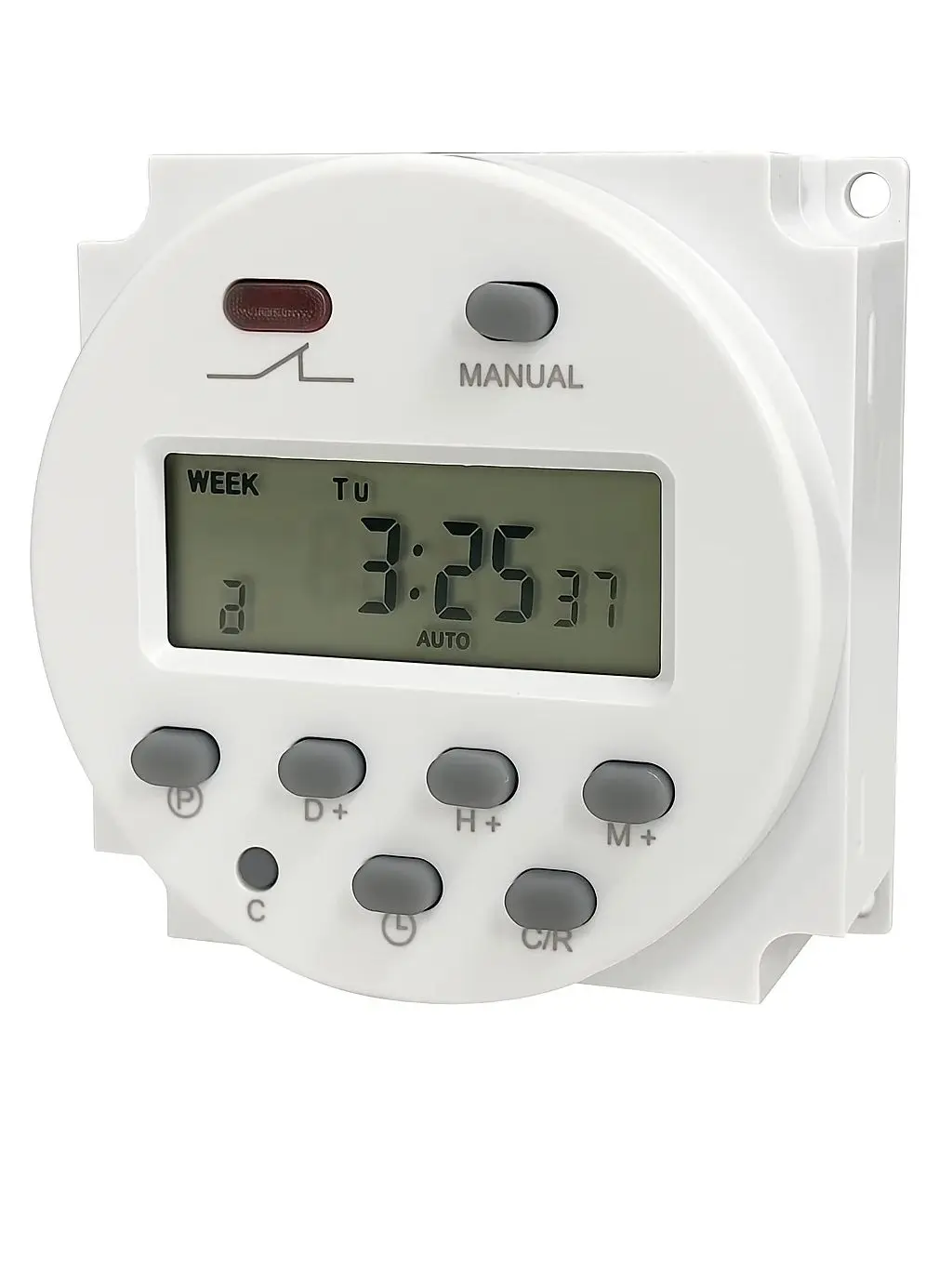 AliExpress 7-Day Cycle Programmable Timer Switch Relay 16A 250Vac/12V-24V Dc Wide Voltage Street Light Billboard Power Timer