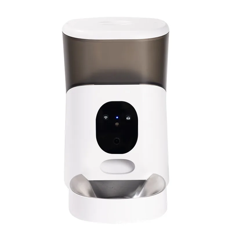 

Smart 5L Automatic Pet Feeder Eco-Friendly Dog & Cat Food Bowl with Video & Mobile Timer Remote Tuya APP Control Battery Powered