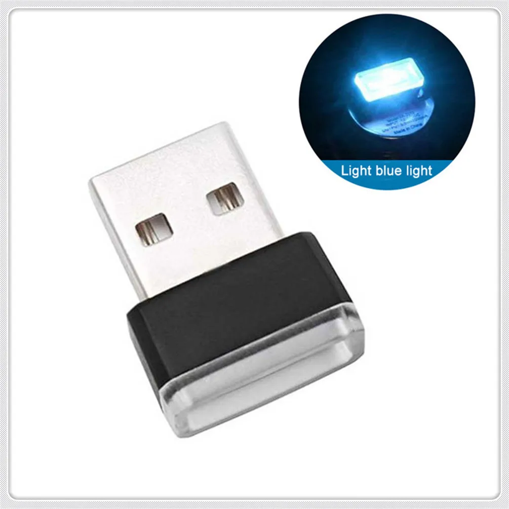 1pcs Mini LED Car Light USB Atmosphere Lights for Ford Stealth Start Taurus Mondeo Galaxy iosis F-450 Verve Mad Evos